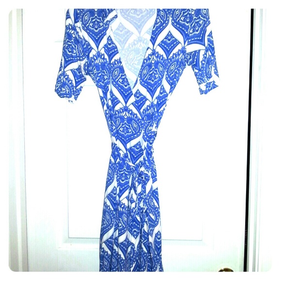 Printed Wrap Dress