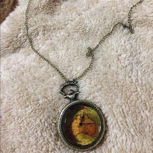 New Watch & necklace! Antic look! Very unique!