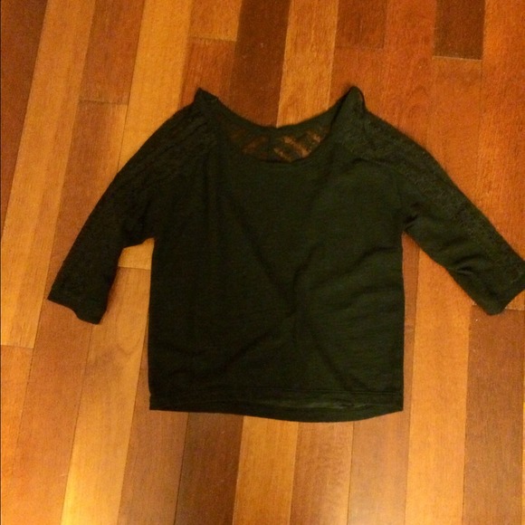 Dark navy lace sweater!