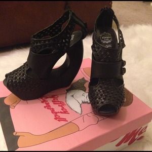 Jeffrey campbell rock me woven wedges