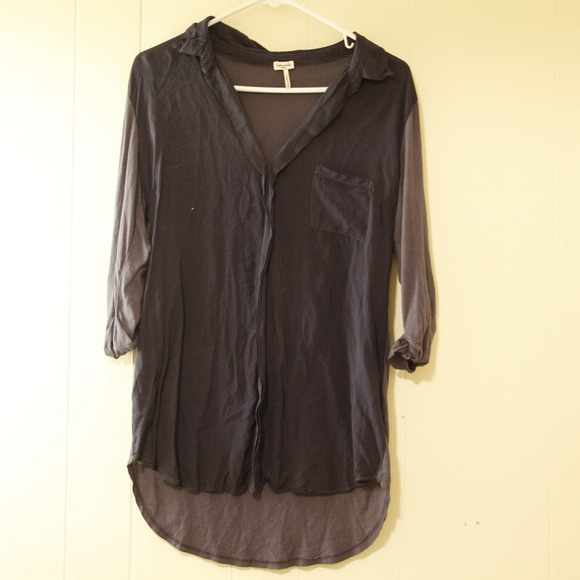 **BUNDLED** Sheer Blue/Grey high-low