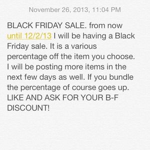 BLACK FRIDAY SALE