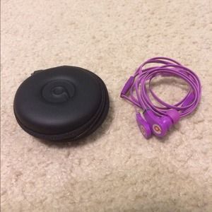 Purple beats by dre earphones
