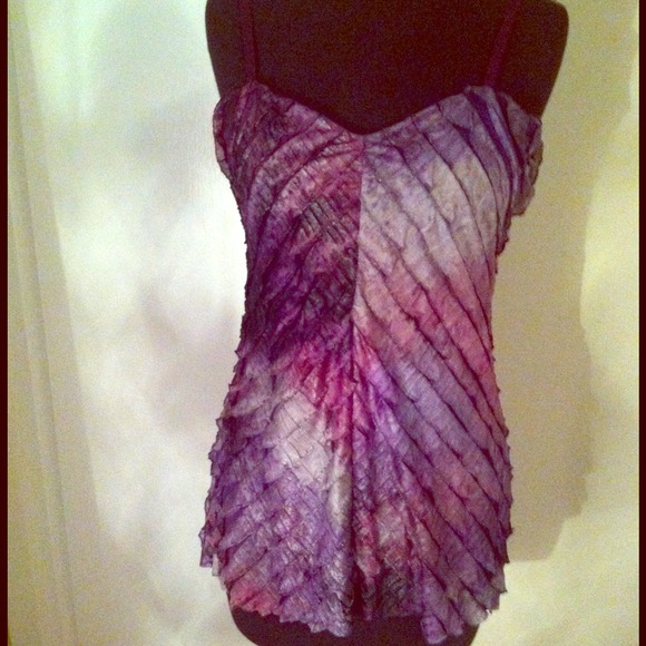 Purple Ruffle Tank - Picture 1 of 2