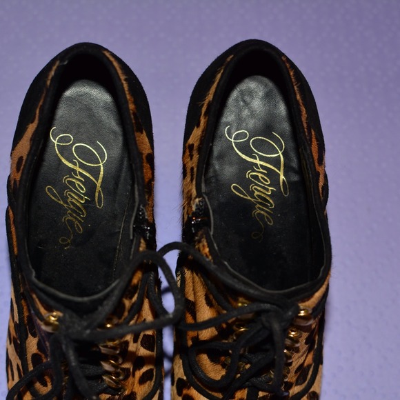 Fergie Gatsby Too Leopard Ankle Booties! - Picture 4 of 4