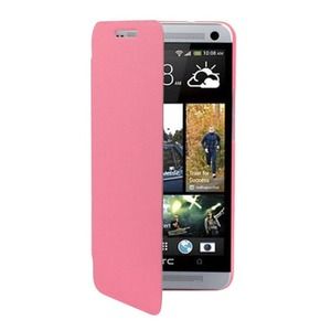 🚫SOLD🚫Flip Book Leather Case for HTC ONE PINK