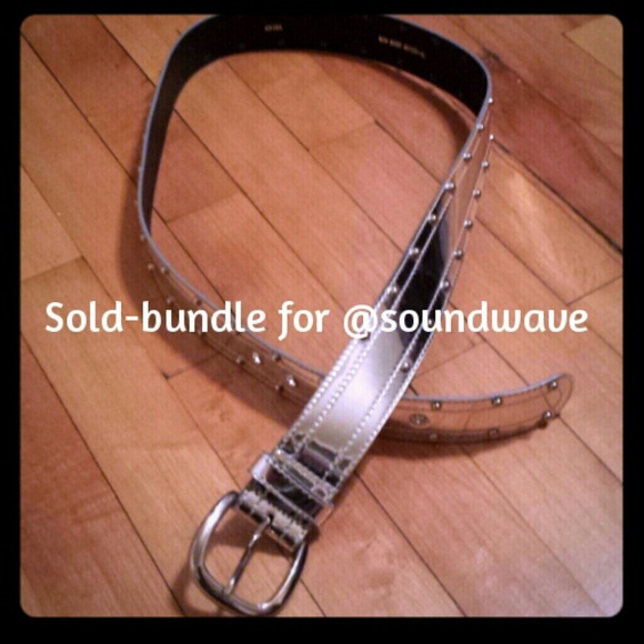 *SOLD* Silver studded belt