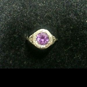 2carat 925 sterling silver alexandrite ring