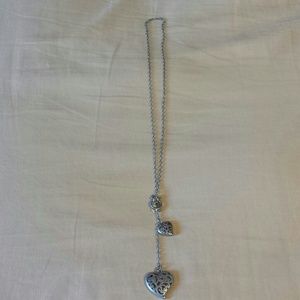 American Eagle Long Heart Necklace