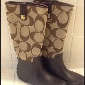 ✂Price cut✂Coach rain boots