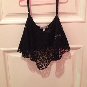 💋Black Lace Crop Top💋