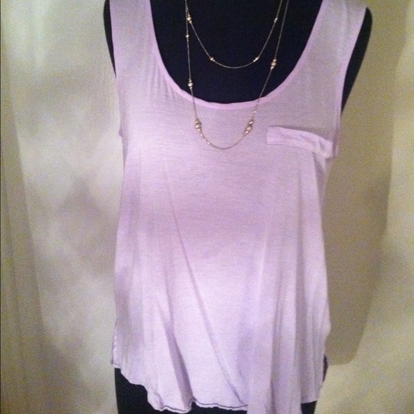 Loose lavender tank