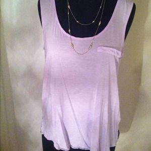 Loose lavender tank