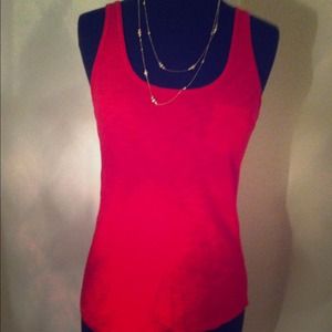 Red racerback tank
