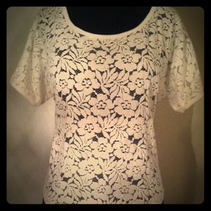 Lace dolman top
