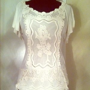 Vintage inspired Lacey top