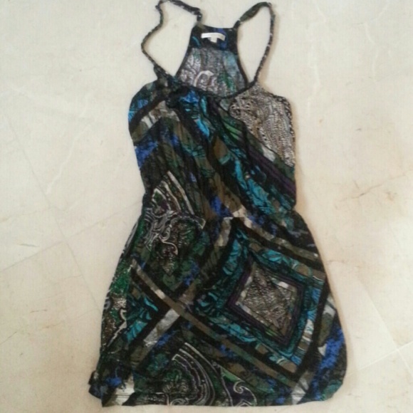 Dresses & Skirts - Paisley Lined Razor Back Dress