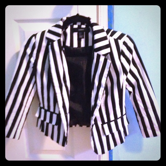 Vertical Striped Blazer