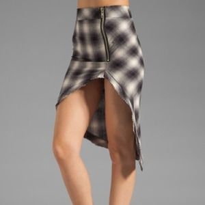 Unif dame skirt in grey plaid