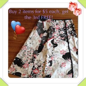 Size 2 cotton floral skirt