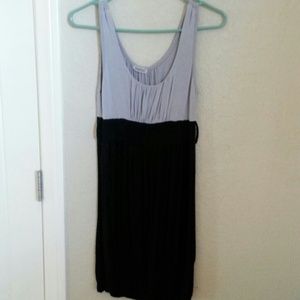 Grey and black dress