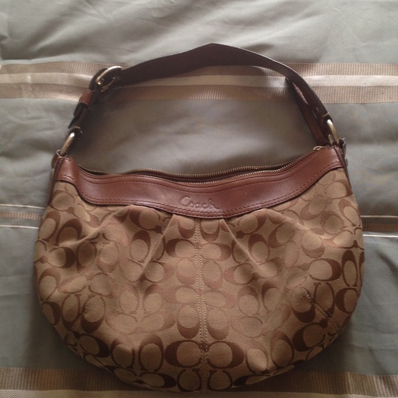 SOLD. Brown buckle hobo coach purse SOLD
