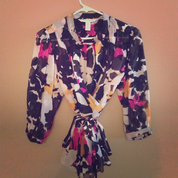 Diane von Furstenberg floral blouse