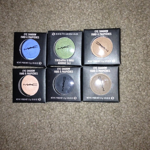 6 Mac makeup Eyeshadows