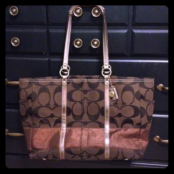 *SOLD on eBay* Authentic coach chocolate handbag
