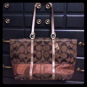 *SOLD on eBay* Authentic coach chocolate handbag
