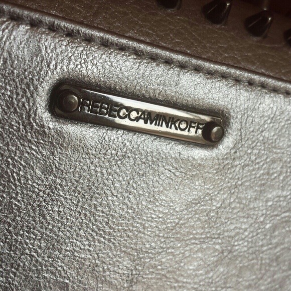 *SOLD*Rebecca minkoff silver studded clutch - Picture 2 of 4