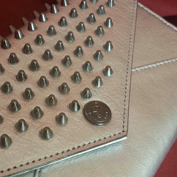 *SOLD*Rebecca minkoff silver studded clutch - Picture 3 of 4