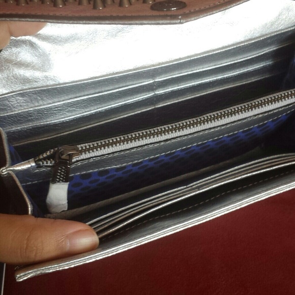 *SOLD*Rebecca minkoff silver studded clutch - Picture 4 of 4