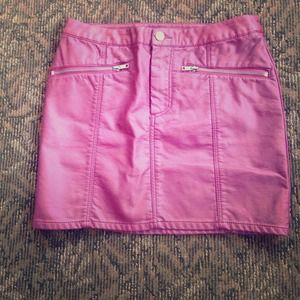 Faux Leather Skirt