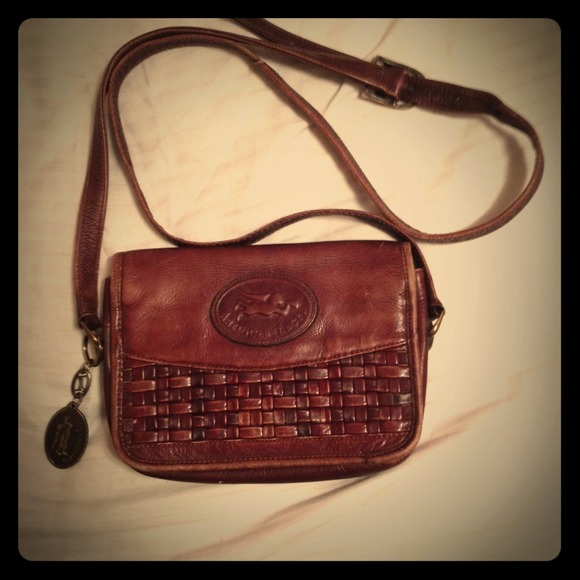 Vintage all leather crossbody
