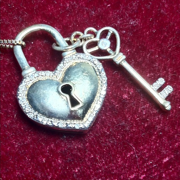 Gold plated sterling silver necklace<3