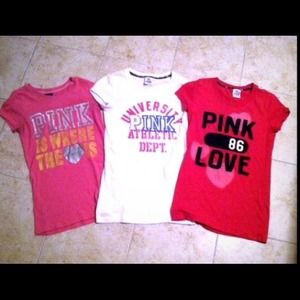 🚫Bundle🚫Victoria's Secret Pink tees