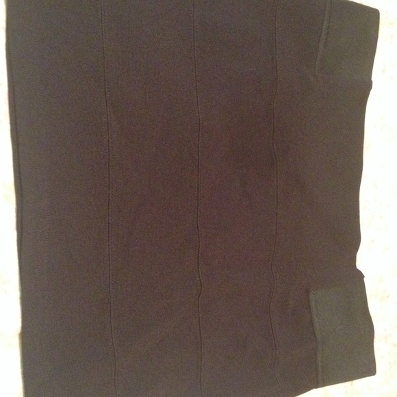 Black mini skirt