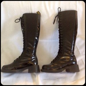 💥Reduced💥lace-up patent doc dr marten boots