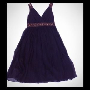 Black Chiffon Cocktail Dress