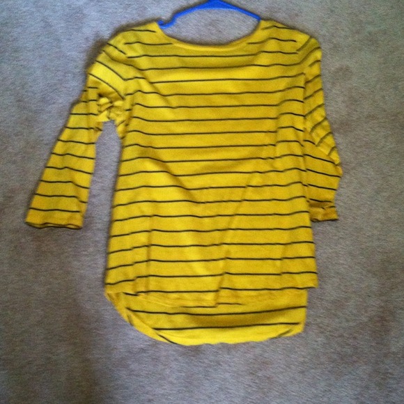 Yellow and Black Striped Tee