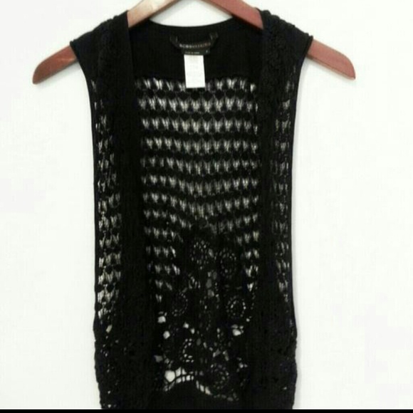 SOLD Bcbg max azria crochet vest - Picture 4 of 4