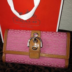 Authentic coach wallet