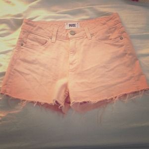 PAIGE Jeans - Paige High Waisted Peach Shorts! PAIGE Jeans - Paige High Waisted Peach Shorts!