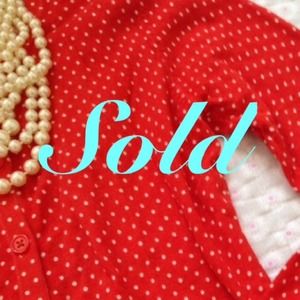 ❌SOLD❌Polka dot cardigan