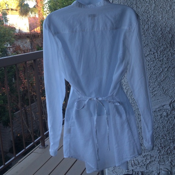 Unavailable J. Jill White Tunic Top sz M - Picture 3 of 4