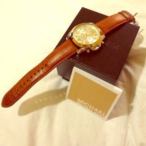 Michael Kors Brown Leather Watch