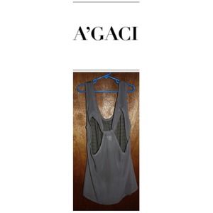 Chiffon Cut Out Back Tank Top