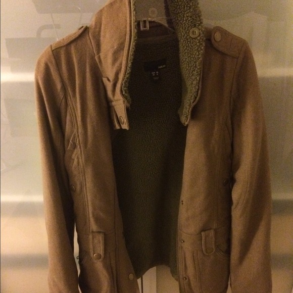 H&M Military Olive Green Coat Sz 6!!