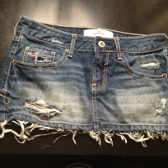 Hollister denim skirt